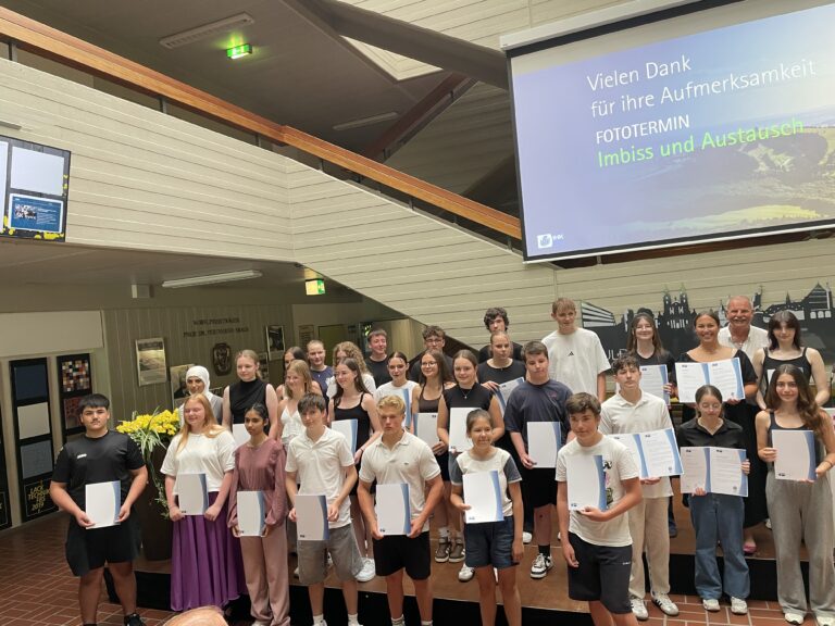Zertifikate an die Schüler 2026